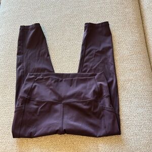 Zyia plum purple cropped leggings